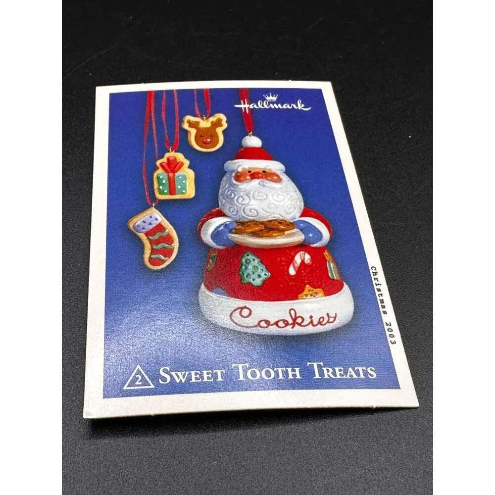 Hallmark 2003 Santa Claus Sweet‎ Tooth Treats Keepsake Ornament INCOMPLETE